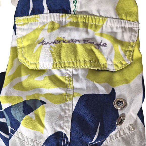 American Eagle Outfitters Men's Swim Trunks 30 Blue Floral - Picture 4 of 6